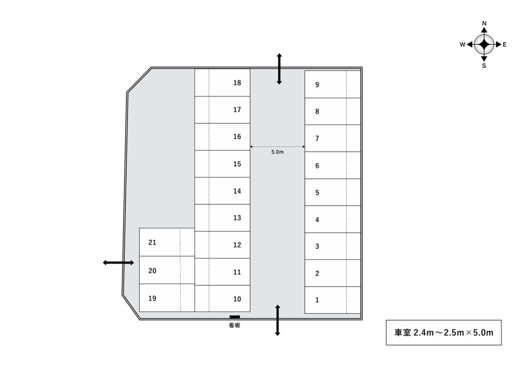 場内図 | 芝荒金大栄駐車場