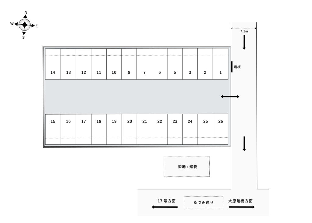 場内図 | 下落合２丁目大栄駐車場