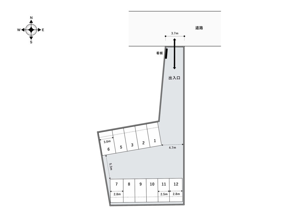 場内図 | 川口飯塚第３大栄駐車場