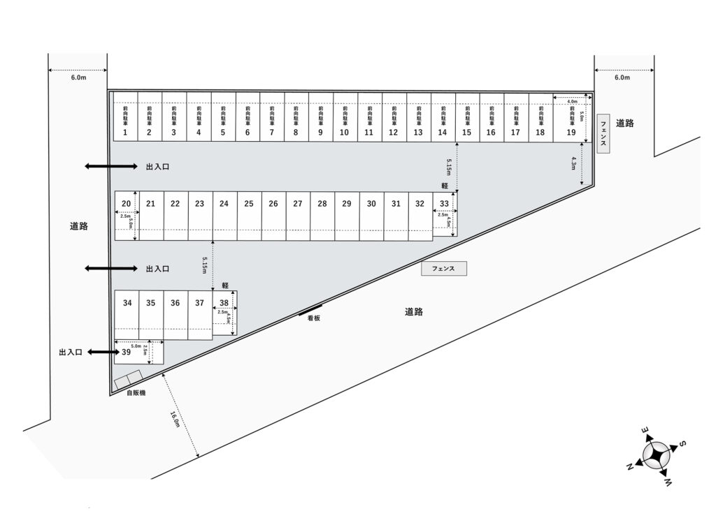 場内図 | 蕨南町第１大栄駐車場