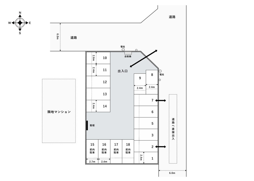 場内図 | 川口北原台大栄駐車場