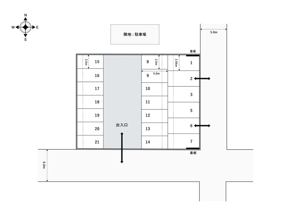 場内図 | きりしき大栄駐車場