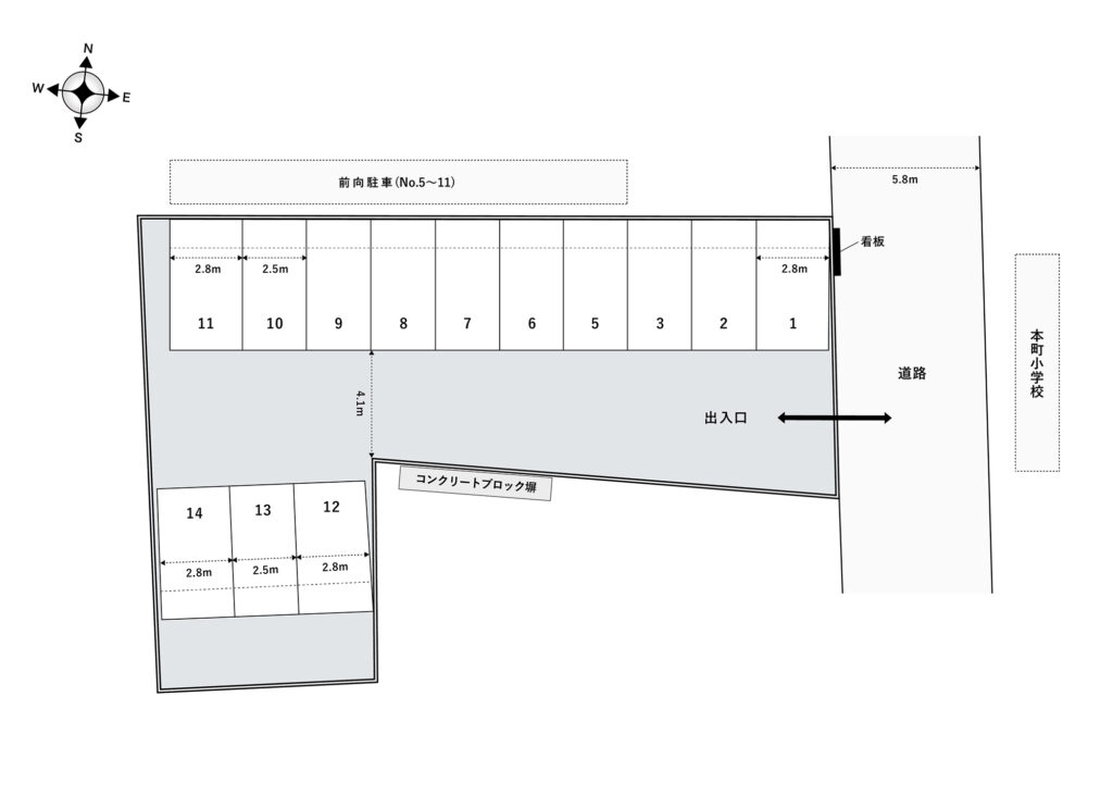 場内図 | 与野本町小前大栄駐車場