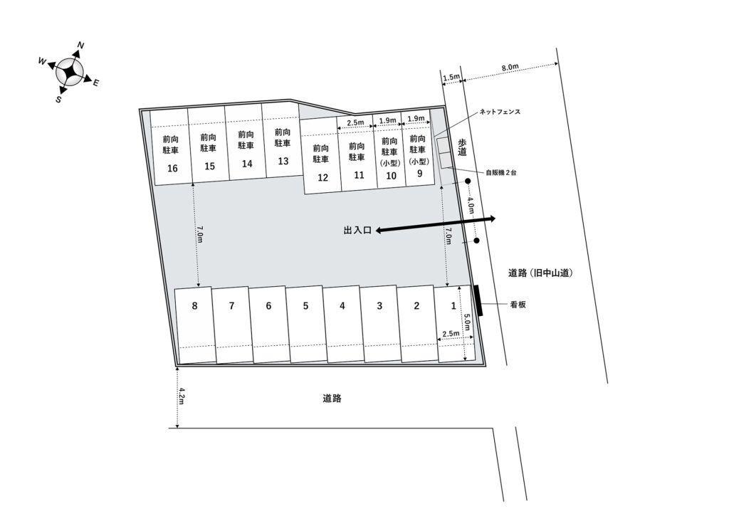 場内図 | 東大成大栄駐車場