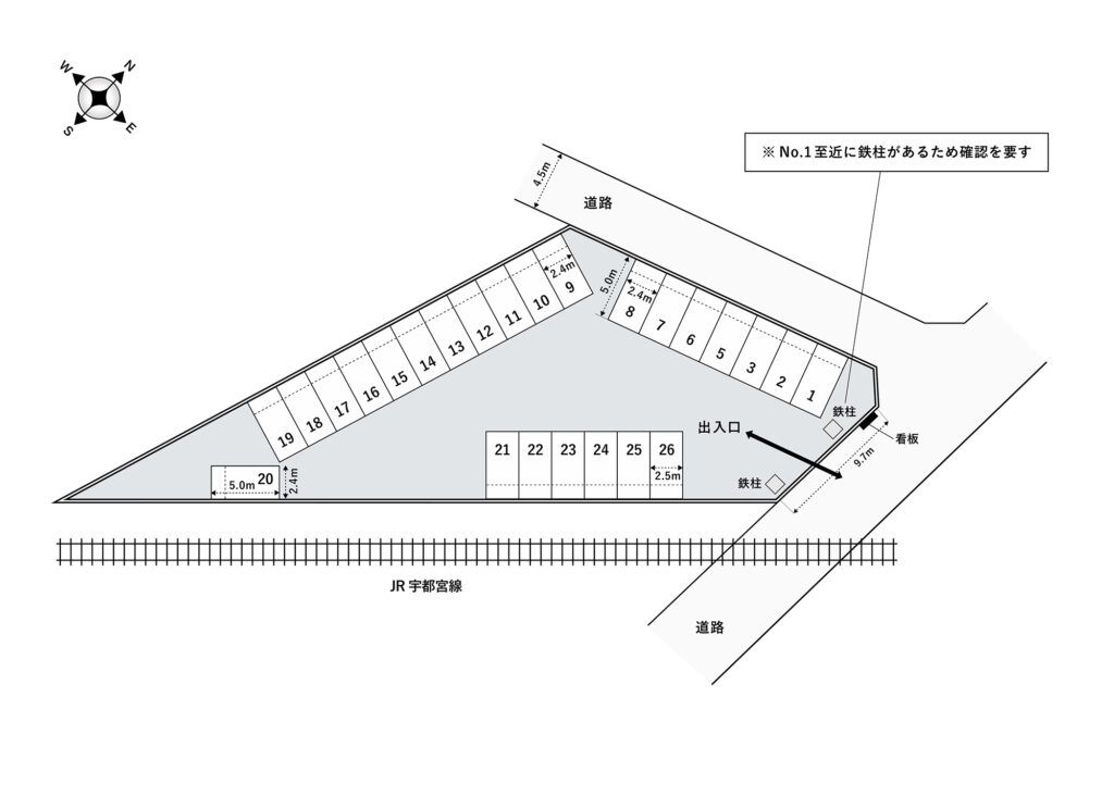 場内図 | 北大宮第３大栄駐車場