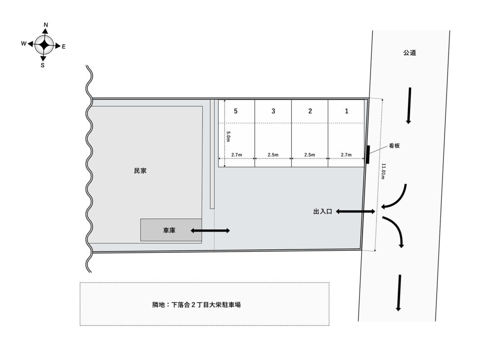 場内図 | 下落合２丁目第３大栄駐車場