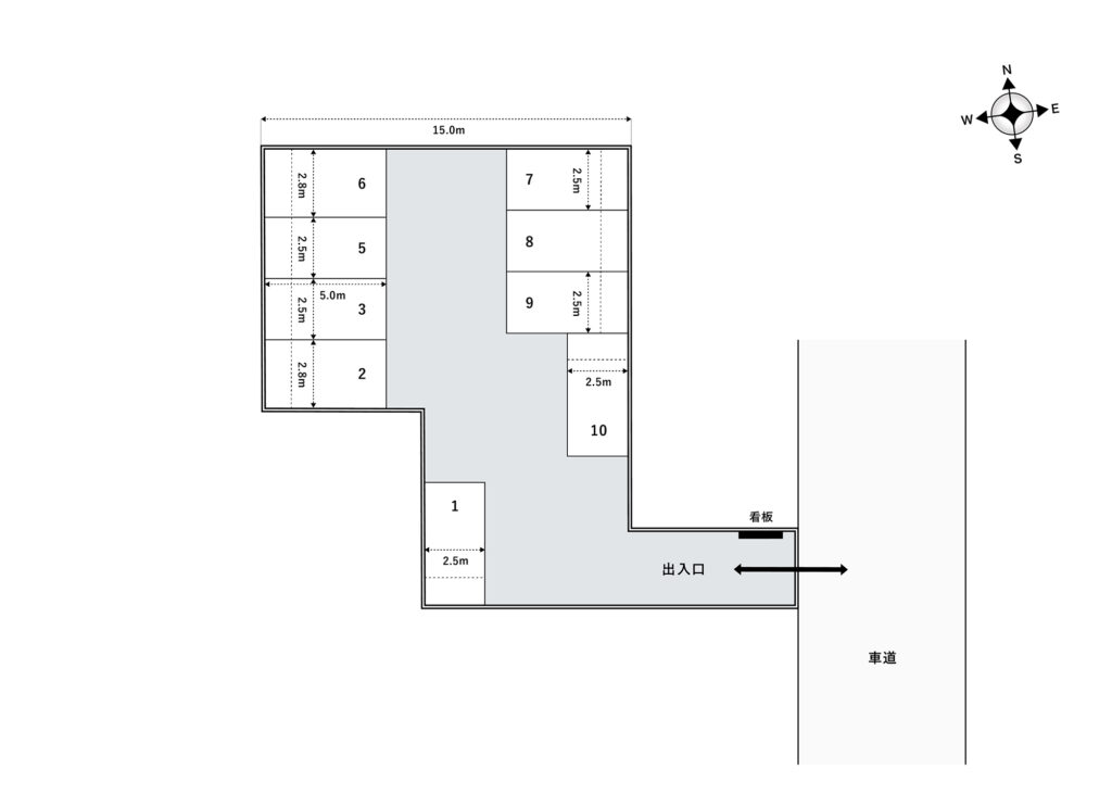 場内図 | 川口原町大栄駐車場