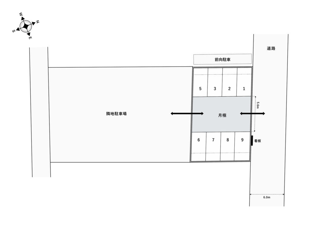 場内図 | 川越新宿町１丁目大栄駐車場