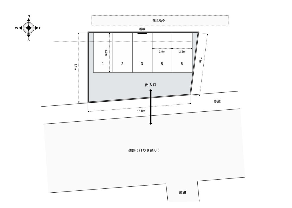 場内図 | 花ノ木大栄駐車場