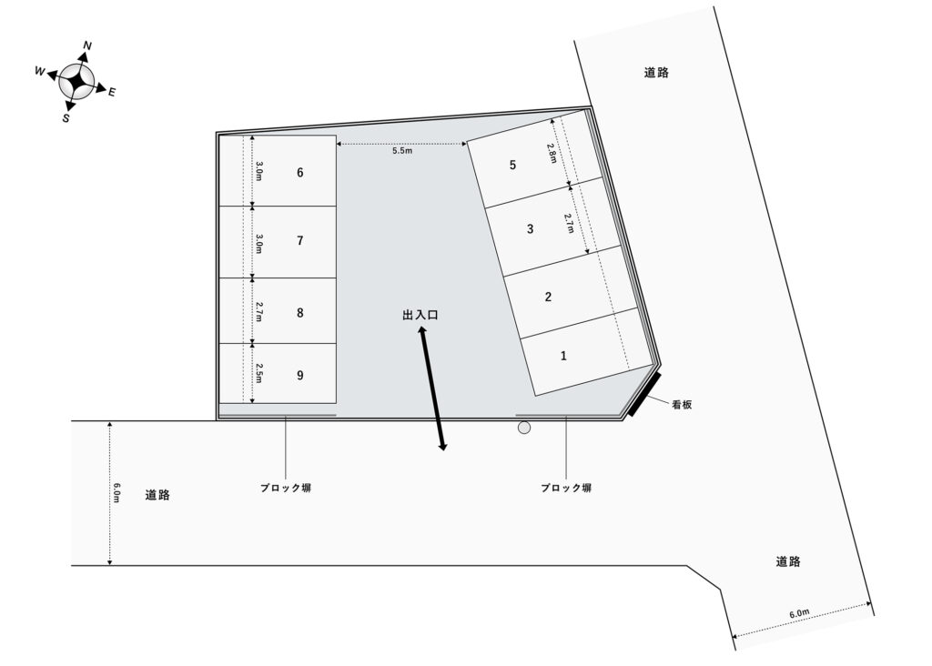 場内図 | 上落合第２大栄駐車場