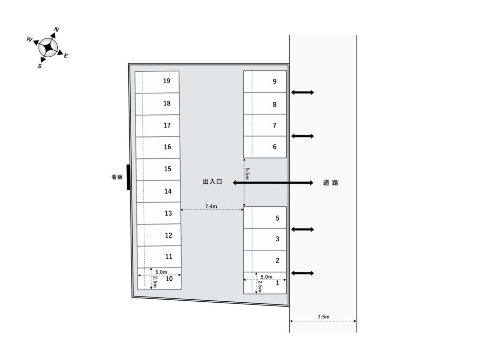 場内図 | 川口末広１丁目大栄駐車場