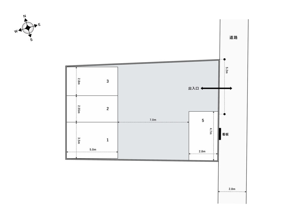 場内図 | 所沢有楽町第３大栄駐車場