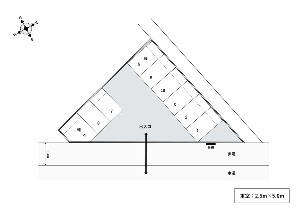 場内図 | 所沢北有楽町大栄駐車場