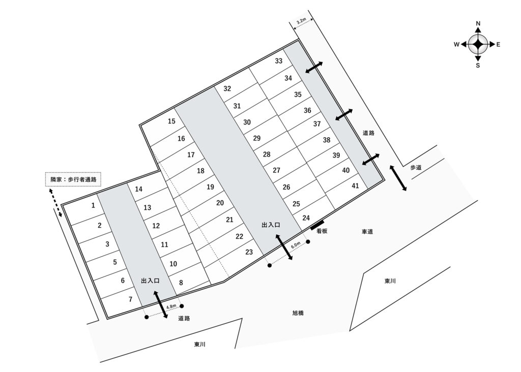 場内図 | 御幸町第３大栄駐車場