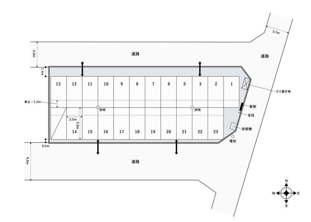 場内図 | 日進町１丁目大栄駐車場