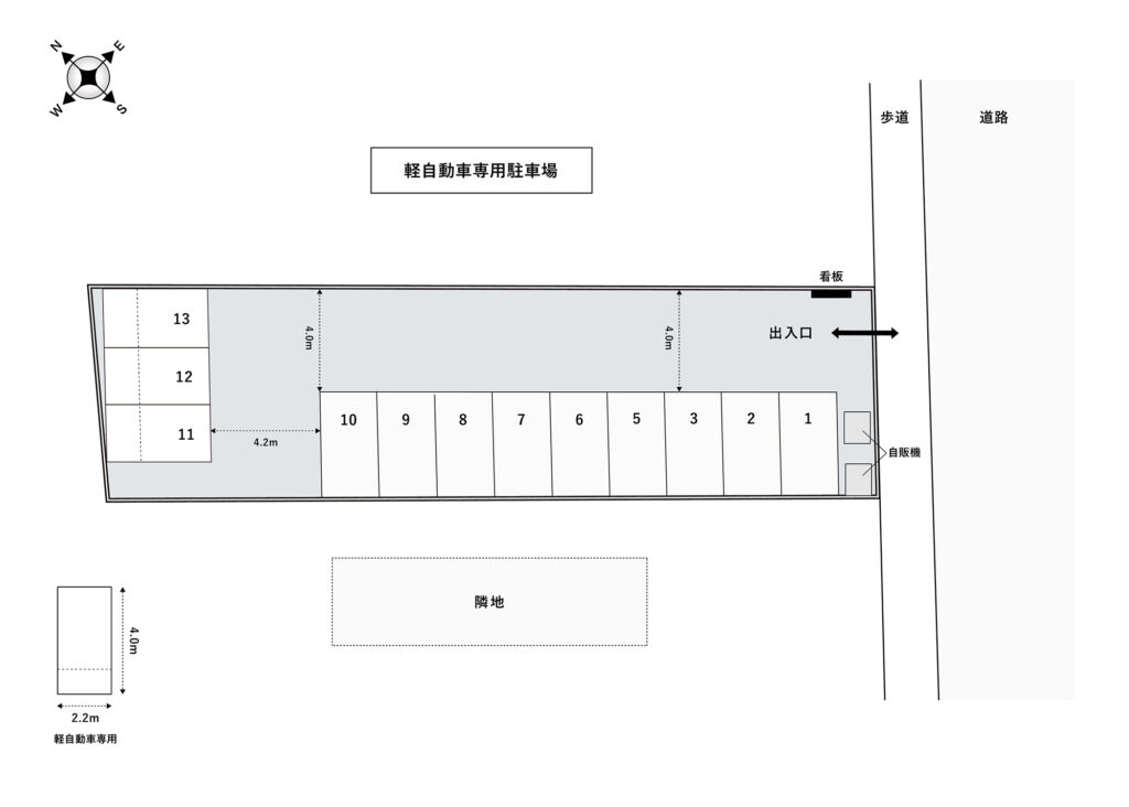 場内図 | 岩槻本町１丁目大栄駐車場