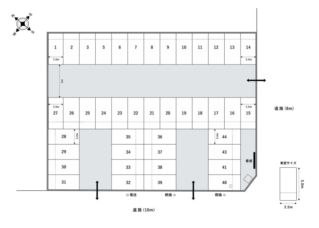 場内図 | 川口弥平３丁目大栄駐車場