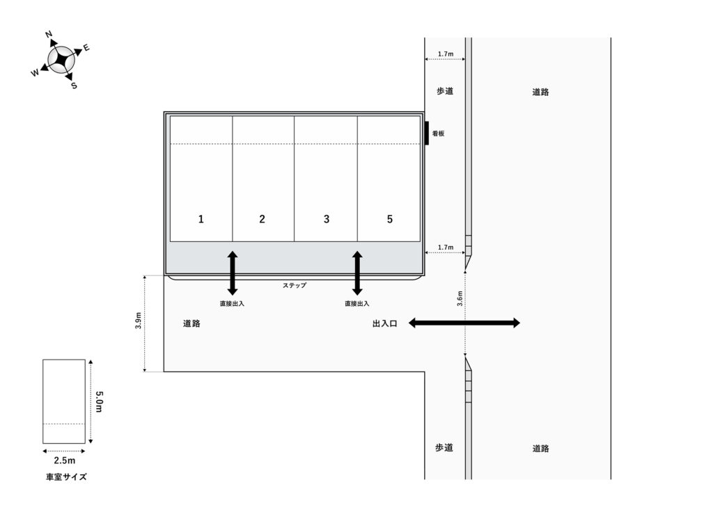 場内図 | 蕨南町第３大栄駐車場