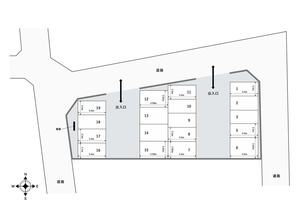 場内図 | 練馬三原台大栄駐車場