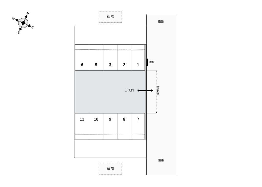 場内図 | 宮原町４丁目第１大栄駐車場