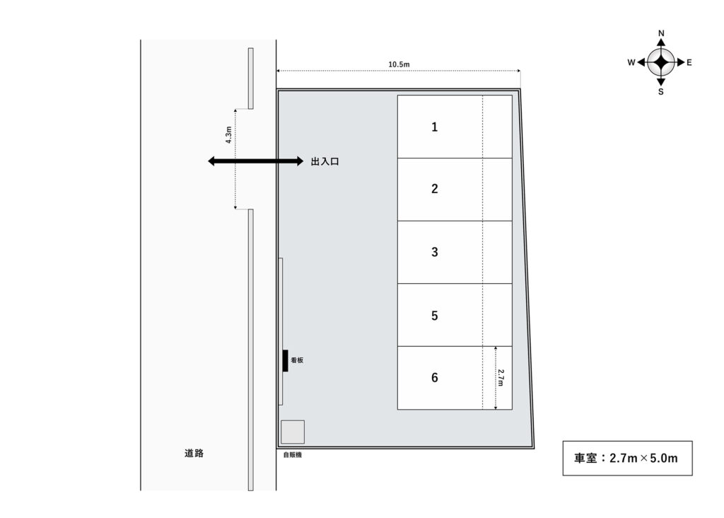 場内図 | 大戸４丁目第３大栄駐車場