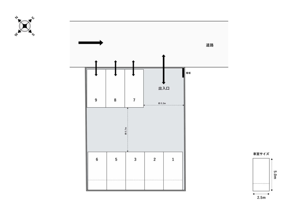 場内図 | 小手指町３丁目大栄駐車場