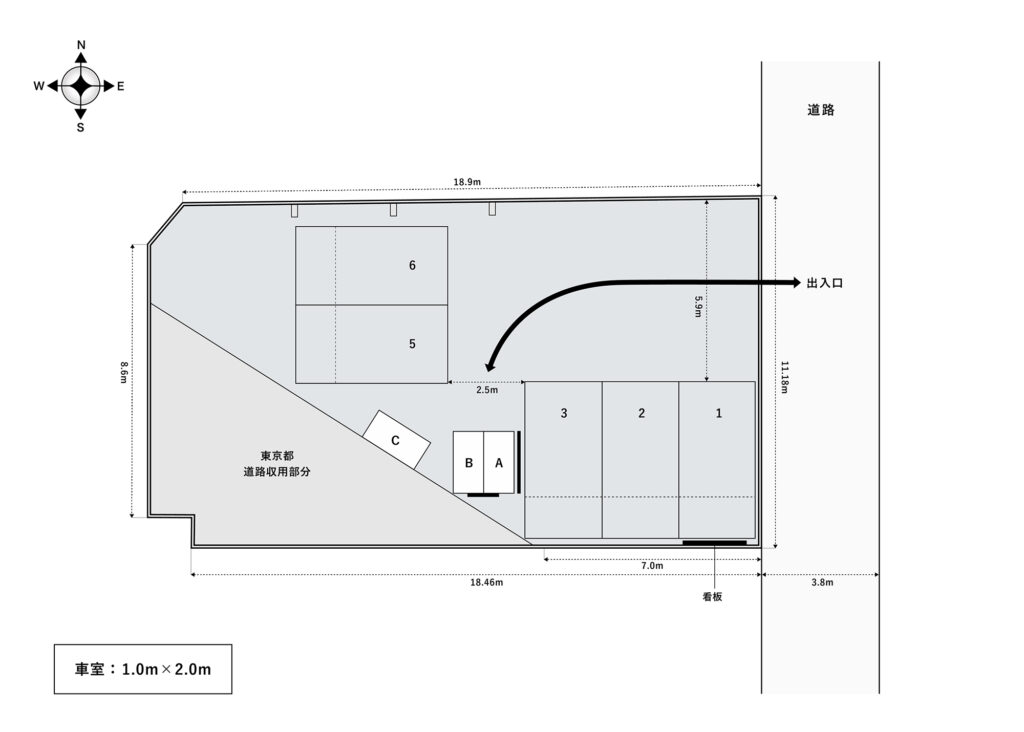 場内図 | 池袋本町バイク大栄駐車場