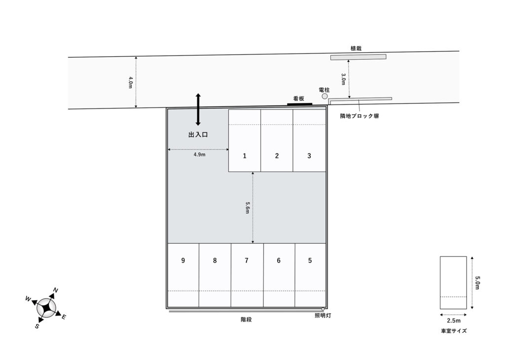 場内図 | 岩槻城町１丁目大栄駐車場